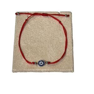 Red String Bracelet with Evil Eye and Colored Cubic Zirconia